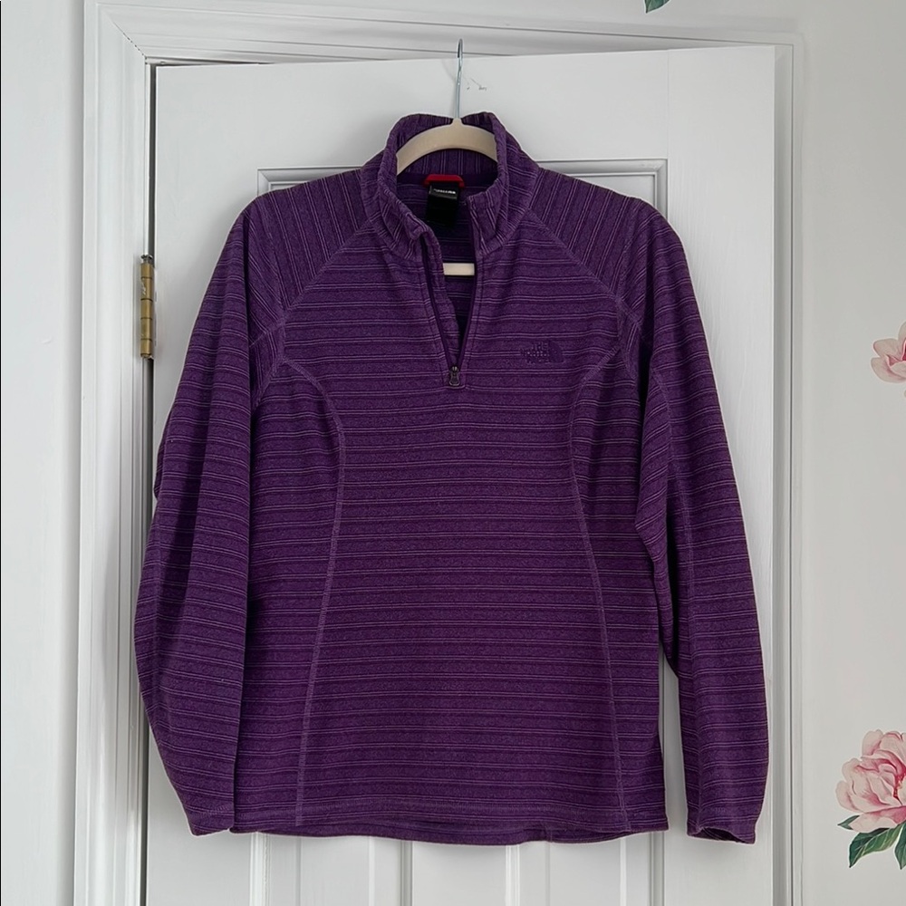 The North Face Purple Quarter-Zip Pullover